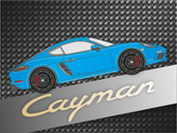 718 Cayman + S (since 2016), Cayman GTS, Cayman T (since 2018)